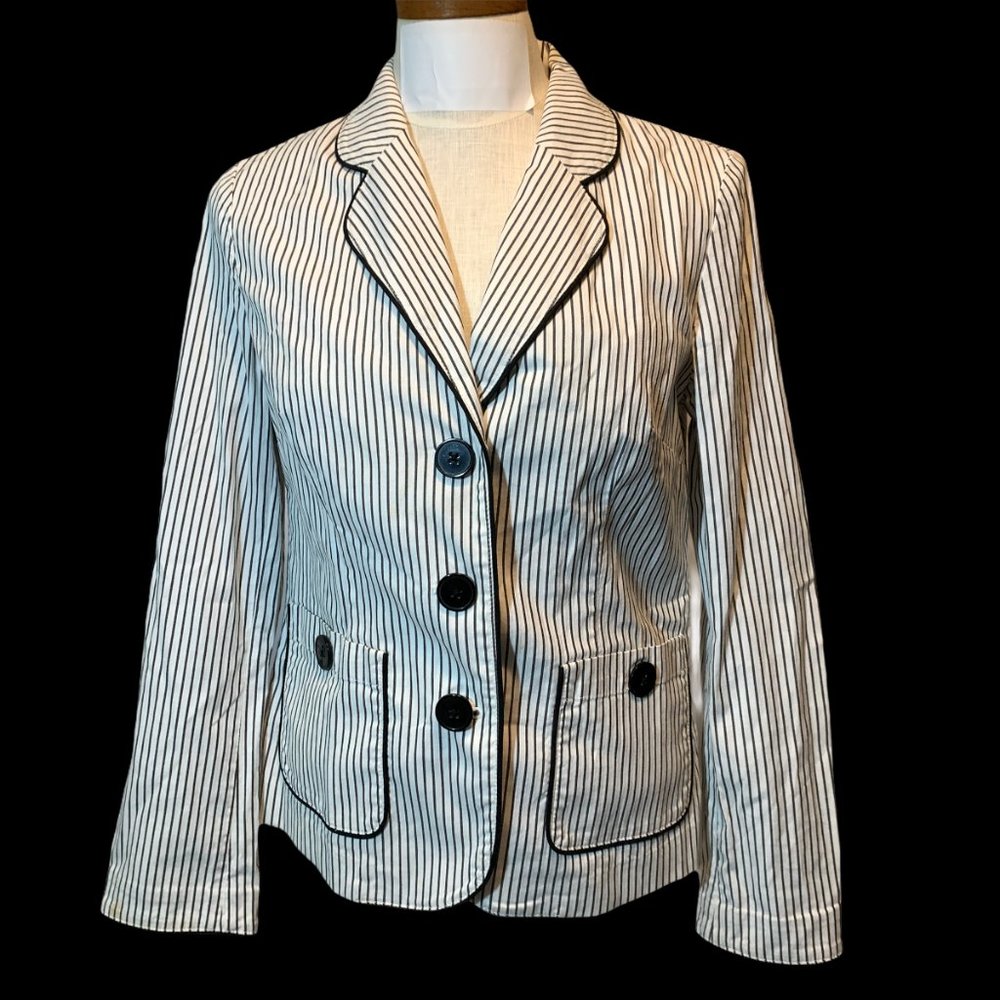 NOTE FOR SALE Vintage Talbots Vertical Striped‎ Blazer Jacket